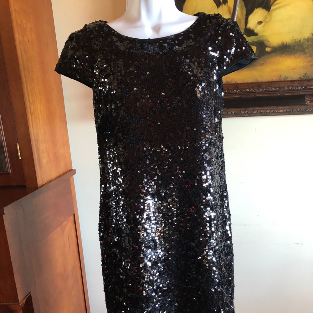 Banana Republic Statement Sequin Dress 00 Hol 2007